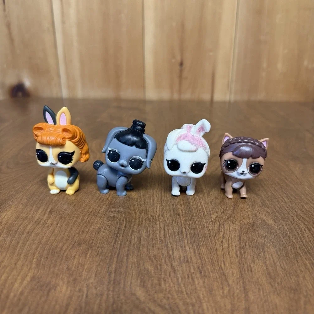 LOL Surprise Pets Lot Of 9 Mixed Dogs Cats Bunny Monkey Figurines MGA Toys